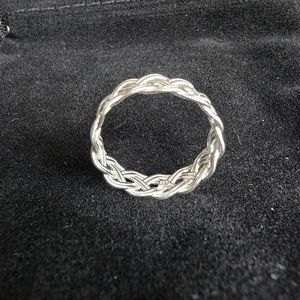 Woven Sterling Silver Ring